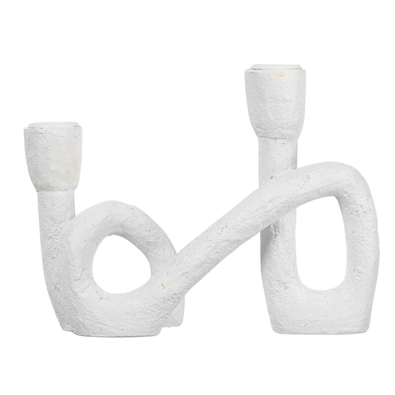 Decorative Resin Double Taper Candle Holder