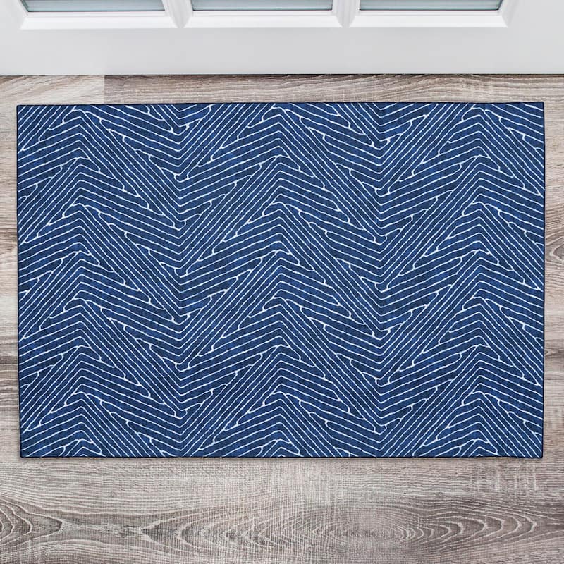 Fuller Machine Washable Geometric Area Rug