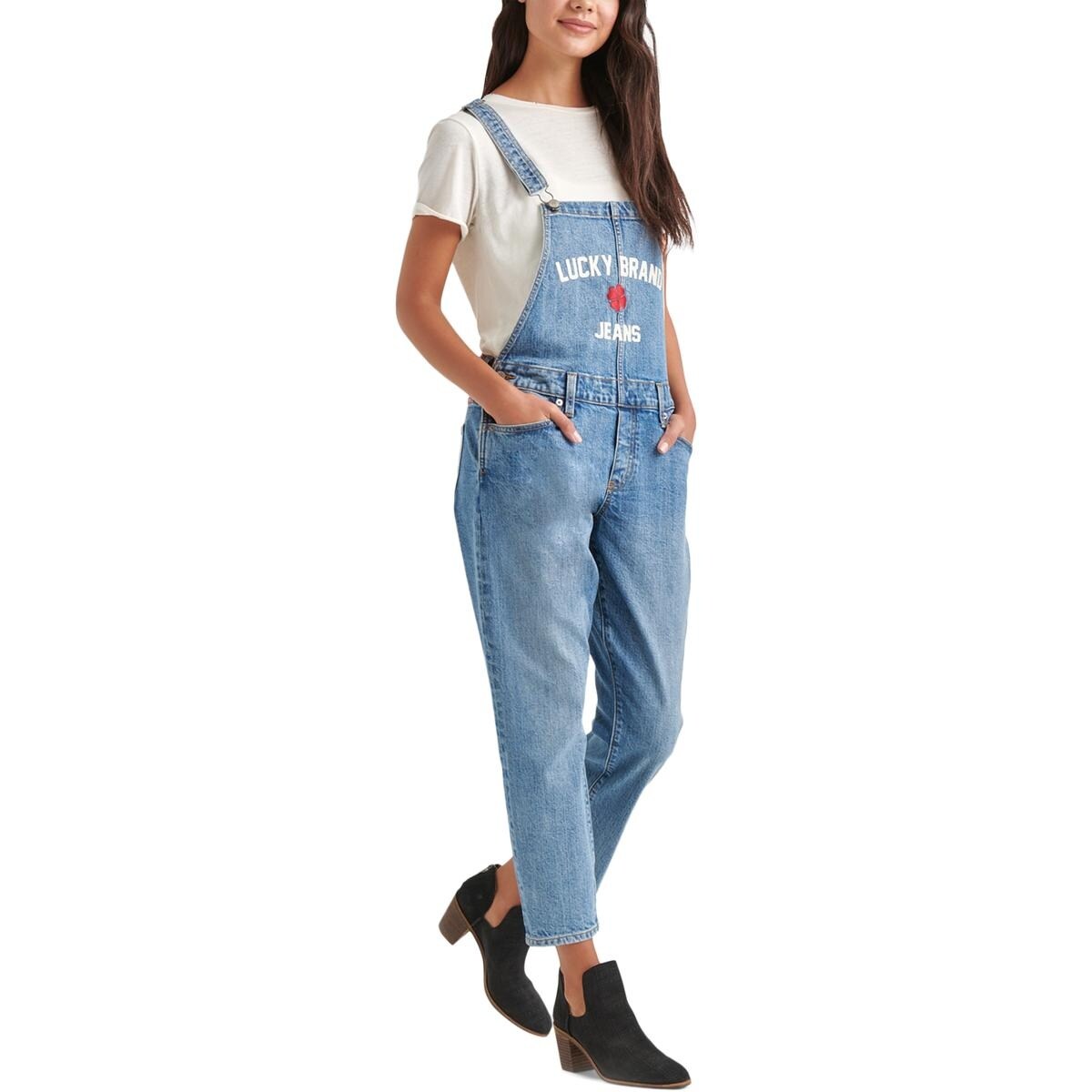 lucky brand denim overalls