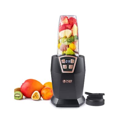 COMMERCIAL CHEF Personal Blender with 3 Modes, Blender for Smoothies, Shakes & More with 6 Stainless Steel Blades