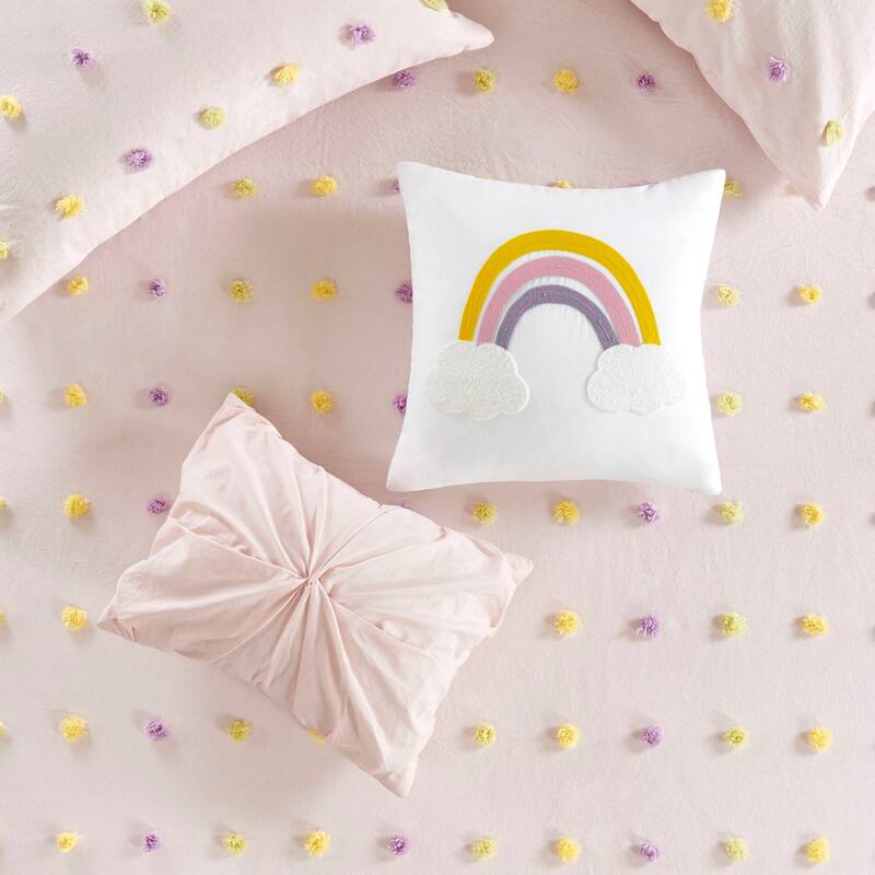 GDF Studio - Pom Pom Cotton Jacquard Comforter Set