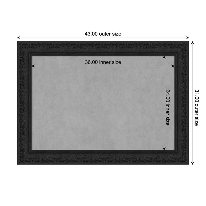 Amanti Art Luxe Black Framed - 43 x 31 in - Luxe Black