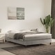 preview thumbnail 45 of 46, vidaXL Pocket Spring Bed Mattress Light Gray/Dark Gray multi size Velvet White and light gray - Full