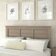 preview thumbnail 35 of 33, Queen Ash Grey Headboard Grey