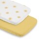 preview thumbnail 1 of 4, Sweet Jojo Designs White and Yellow Boho Sun Boy, Girl, Unisex/Gender Neutral 2 Pack Baby Bassinet Fitted Sheets - Solid Mustard