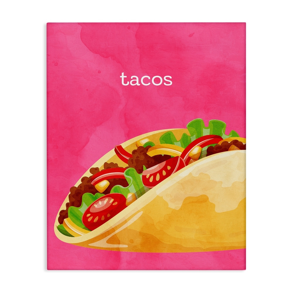 Stupell Tacos Mexican Cuisine Canvas Wall Art Design By Kim Allen