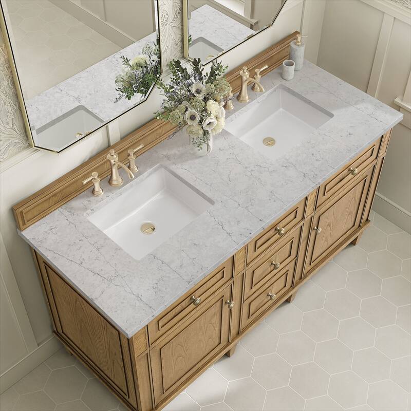James Martin Vanities 424-V60D-FEJP Lorelai 60" Free Standing Double