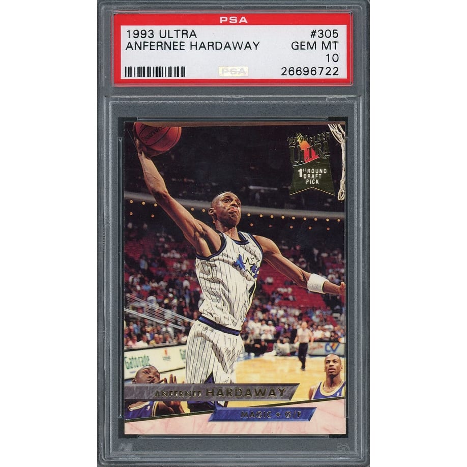 Anfernee Penny Hardaway 1993 Fleer Ultra Basketball Rookie Card RC #305 Graded PSA 10 GEM MINT - 8'6" x 11'6"