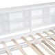 preview thumbnail 12 of 24, Multifuncional Design Wooden DayBed with Storage Shelf, USB Charging Ports and Twin Trundle, Twin Size