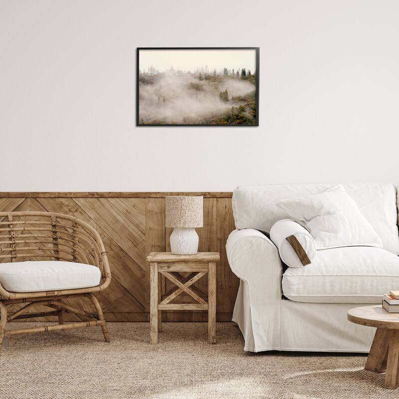 Stupell Morning Fog over Trees Framed Giclee Art Design By Gemma Bardot