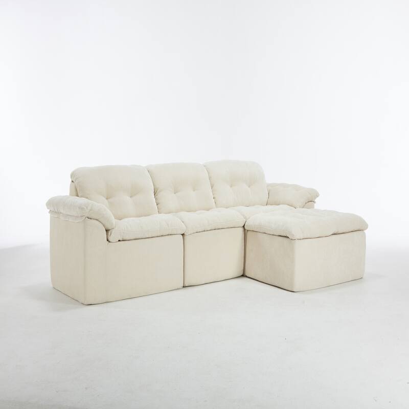Modular Convertible Cushioned Sleeper Sofa Set