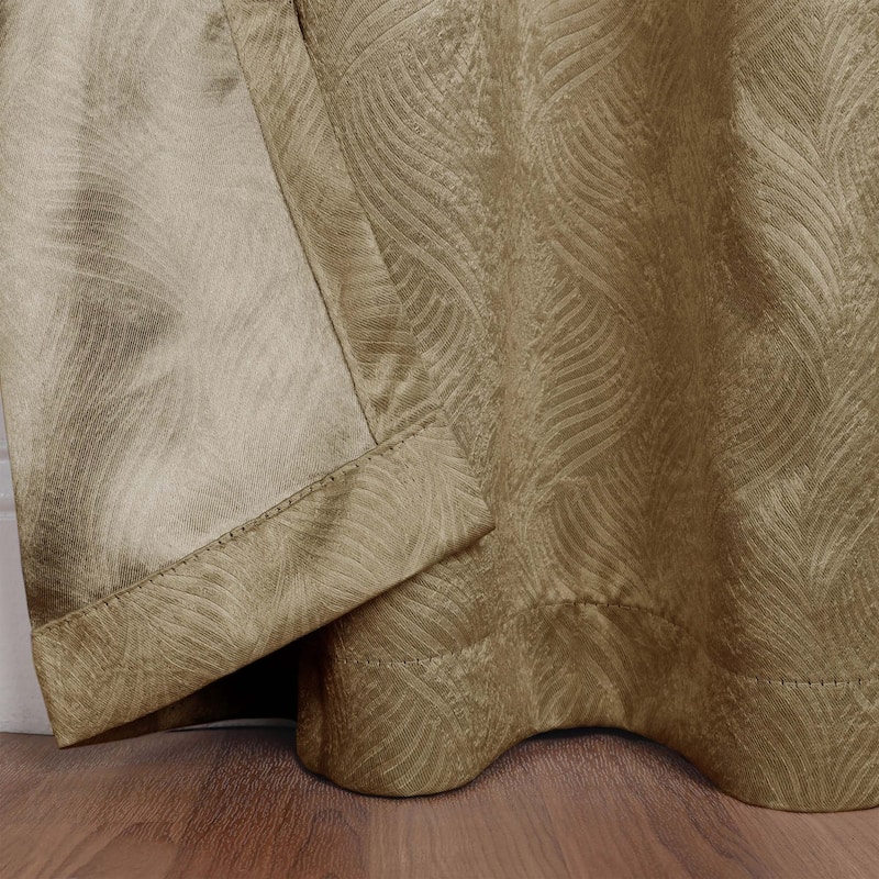 Superior Waverly Washable Room Darkening Curtains, Set of 2 Panels