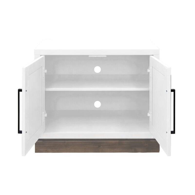 Bridgevine Home Nora Modular 2-Door Base Cabinet, No Assembly Required, Two-Tone Finish