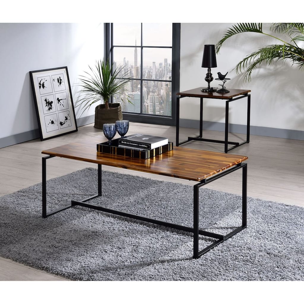 3Pc Pack Coffee/End Set with Metal Legs