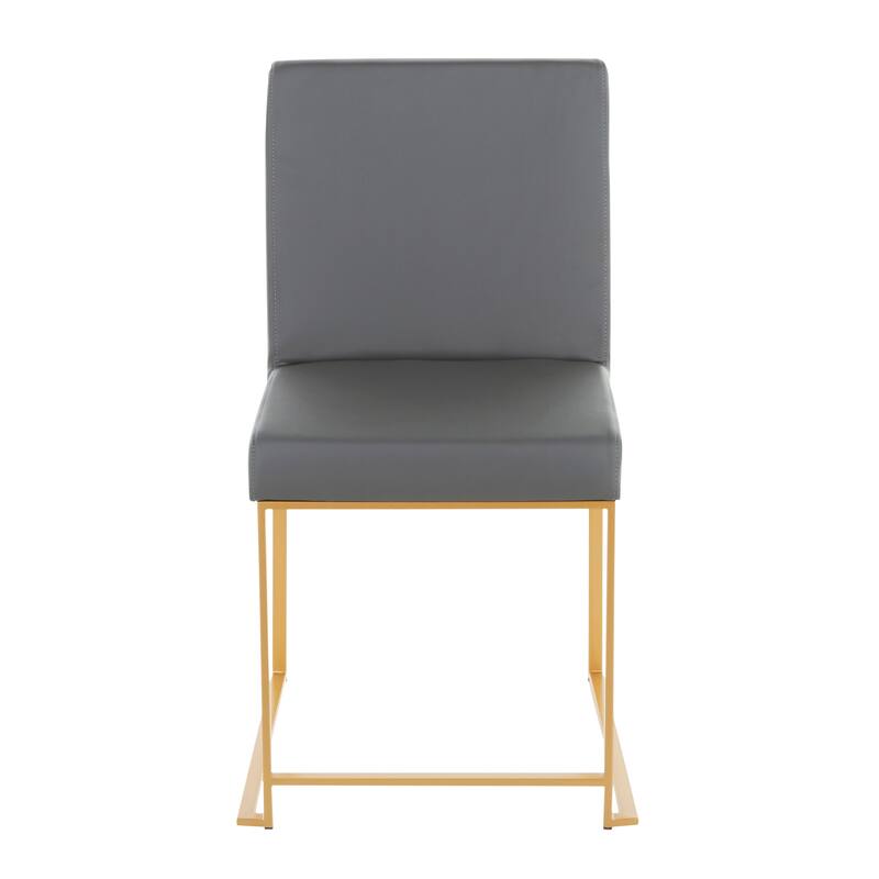 Silver Orchid Forrest Gold High Back Dining Chair - Set of 2
