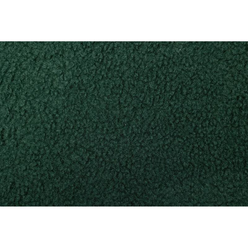 S-shape Teddy Fabric Ottoman