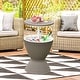 preview thumbnail 14 of 21, Gymax 8-Gal Patio Ice Cooler Bucket Cool Bar Side Table w/ Retractable - 19'' x 22.5'' Brown