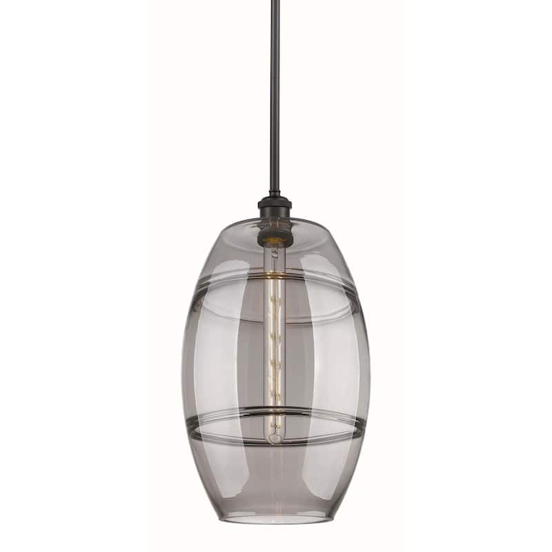 Innovations Lighting 516-1S-19-10 Vaz Pendant Vaz 10" Wide Mini - Oil Rubbed Bronze / Light Smoke