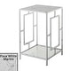 preview thumbnail 8 of 11, Convenience Concepts Town Square Chrome End Table with Shelf
