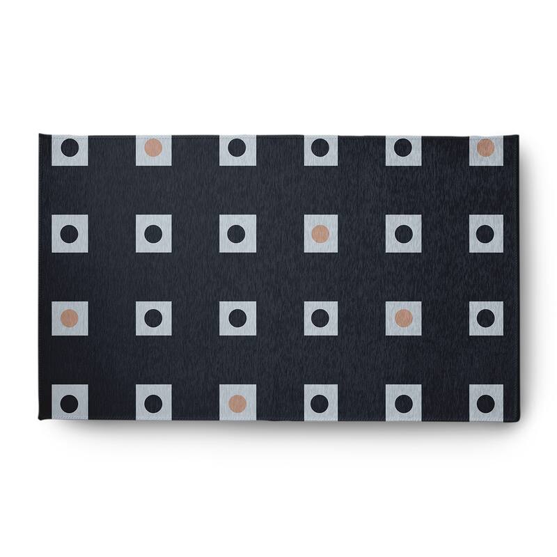 Li'l Boxes Indoor/Outdoor Rug - Shark Blue - 3' x 5'