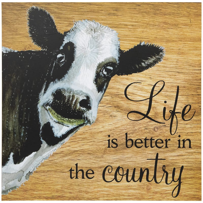 Life is Better in the Country Wall Decoration - 12"