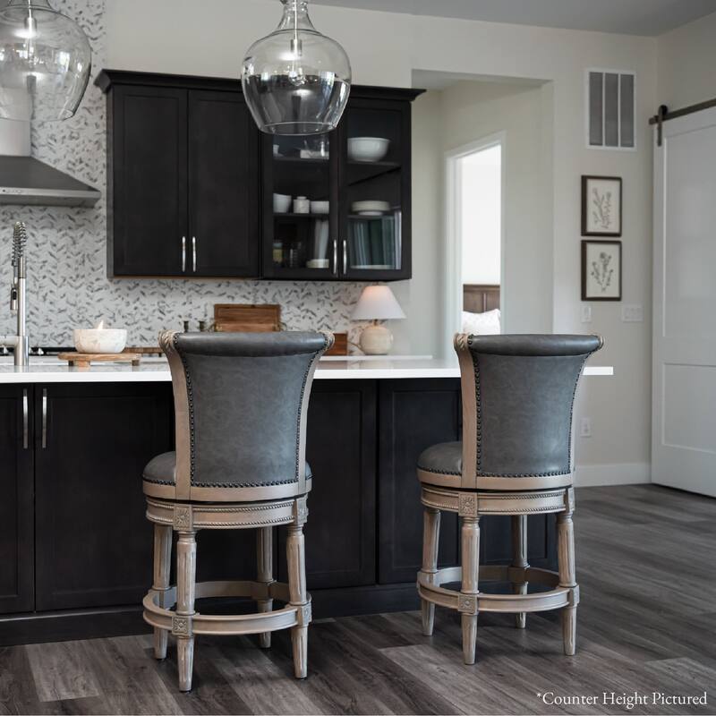 Maven Lane 31" Pullman Swivel Bar Height Kitchen Stool