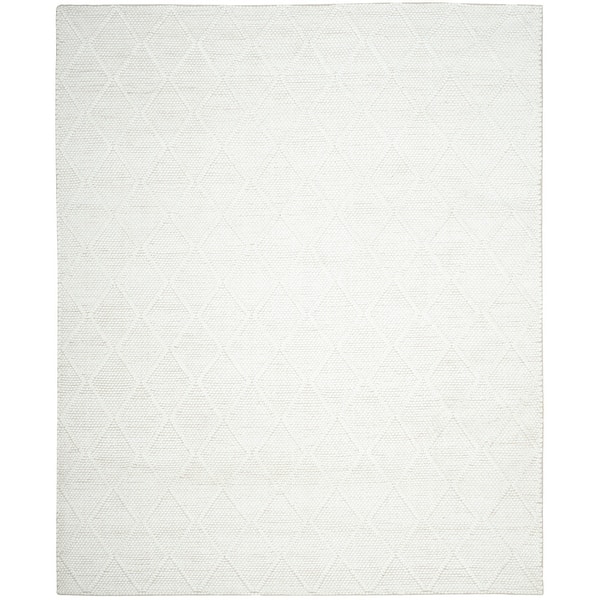 slide 2 of 7, Lauren Ralph Lauren Handmade Millie Trellis Wool/Silk Rug 10' x 14' - Ivory - Rectangle
