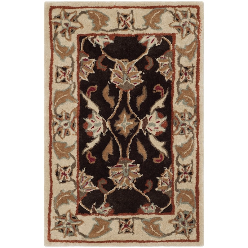 SAFAVIEH Handmade Total Performance Axania Oriental Rug - 2' x 3' - Brown/Ivory