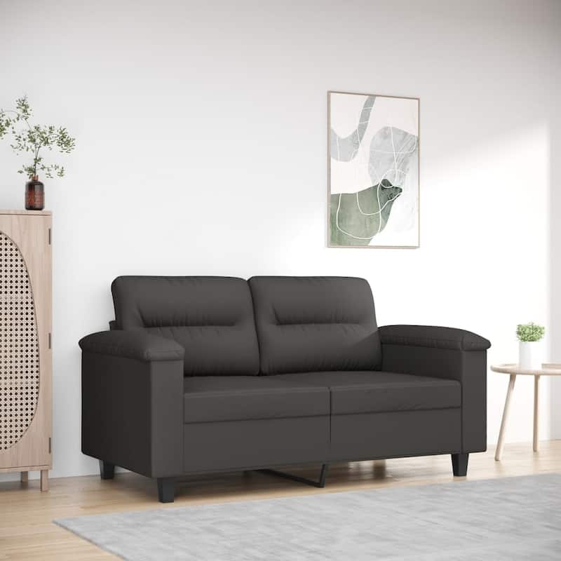 vidaXL Sofa Chair Living Room Upholstered Chair with Armrest Microfiber Fabric