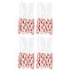 preview thumbnail 1 of 5, 4Pcs 17.7" Polyester Basketball Hoop Net Replacement, White Red