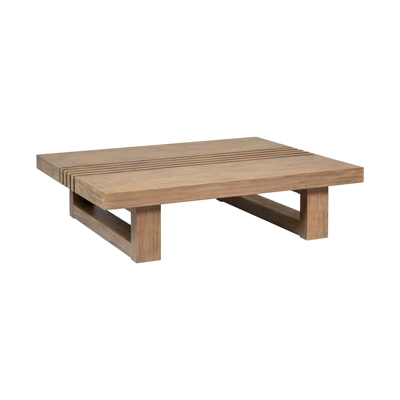 Vivid Outdoor Patio Coffee Table in Eucalyptus Wood