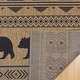 preview thumbnail 4 of 7, Gertmenian Paseo Orin Chestnut Brown Rustic Tribal Bear Indoor/ Outdoor Area Rug