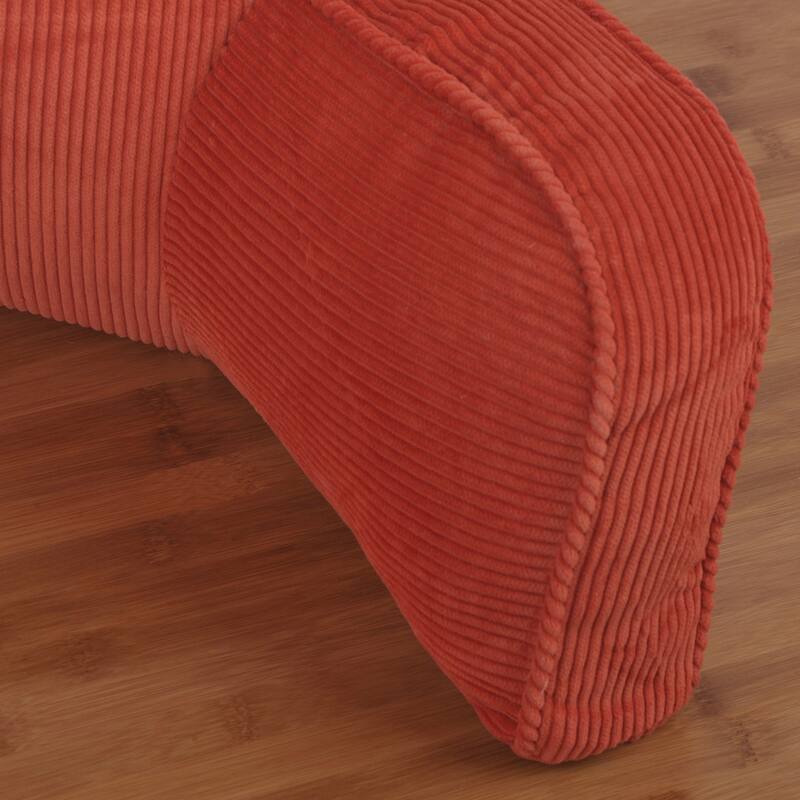 Cotton Corduroy Lounger Bed Rest Pillow Adjustable DIY Filling