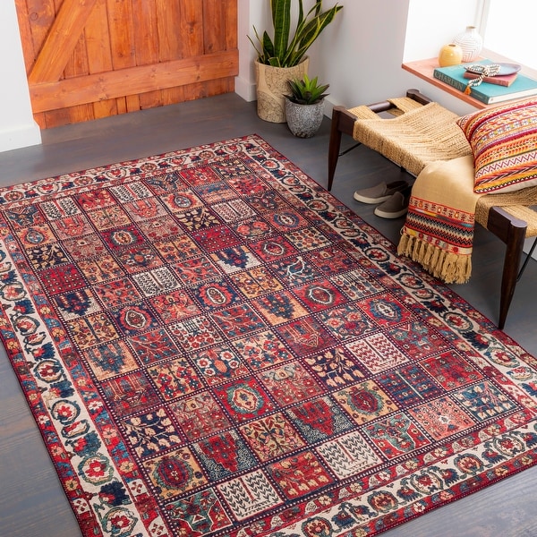 Artistic Weavers Sacha Persian Patchwork Printed Area Rug - Bed