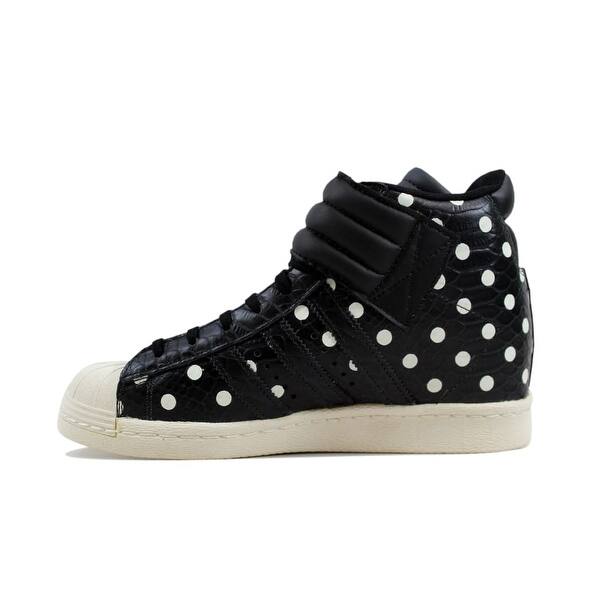 Shop Adidas Women S Superstar Up Strap W Carbon Carbon Black Polka