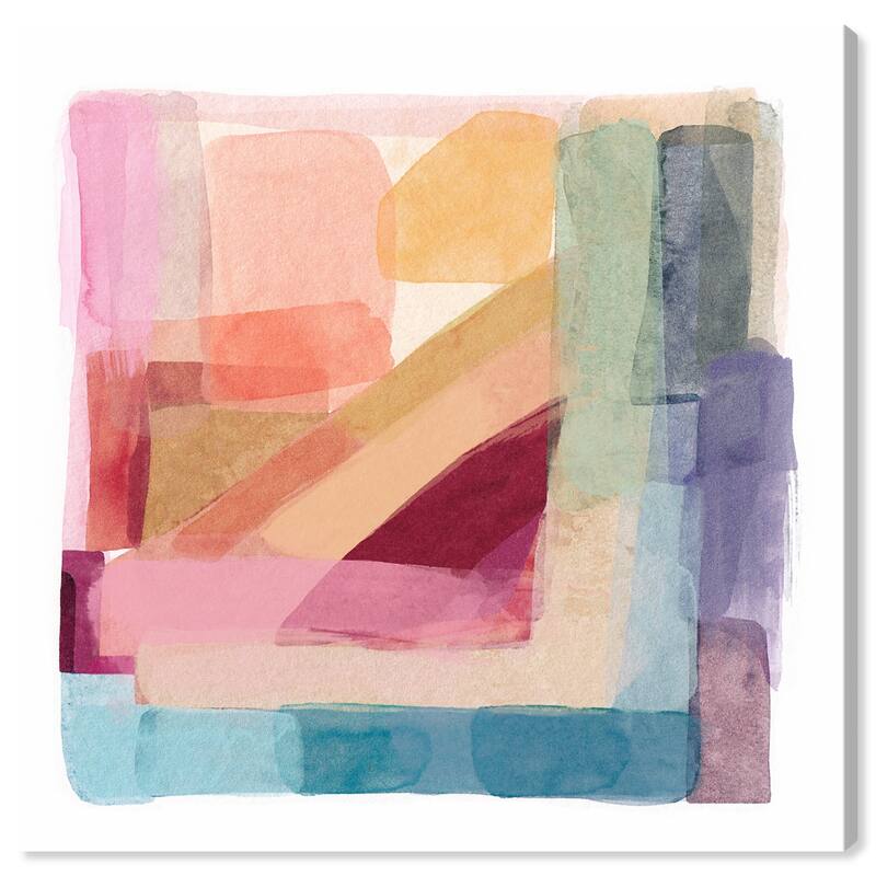 Wynwood Studio Abstract Abstract Tone II Pink and Teal Modern & Contemporary Wall Art Canvas Print