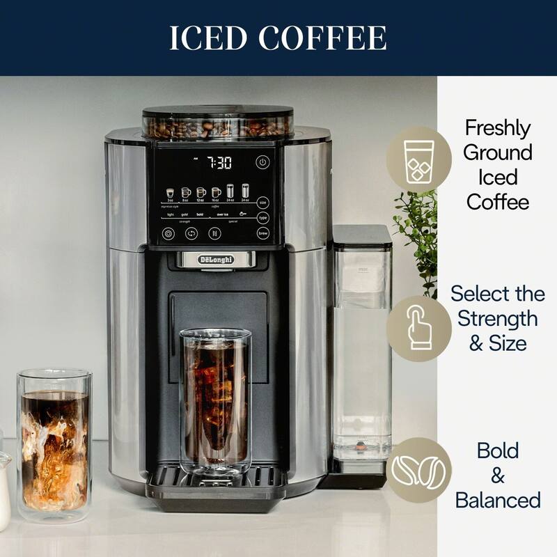 De'Longhi TrueBrew Automatic Single-Serve Drip Coffee Maker with Built-In Grinder and Bean Extract Technology