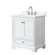 Option White / White Quartz Top / Polished Chrome
