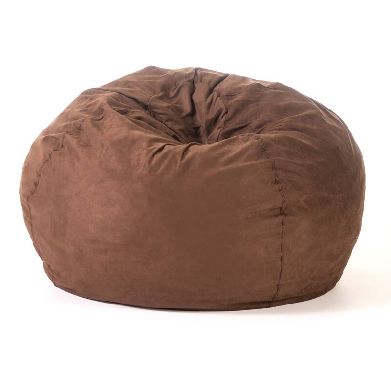 Madison Faux Suede 5-foot Beanbag Chair by Christopher Knight Home