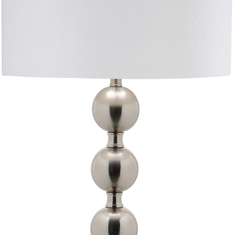 SAFAVIEH Lighting 59-inch Reflections Stacked Ball Nickel Floor Lamp - 15"x15"x58.5"