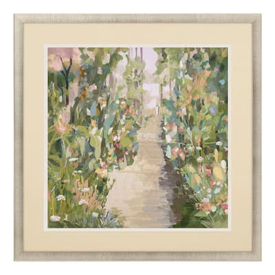 Garden Delight - Lane Framed Art Giclee Under Glass - Pink