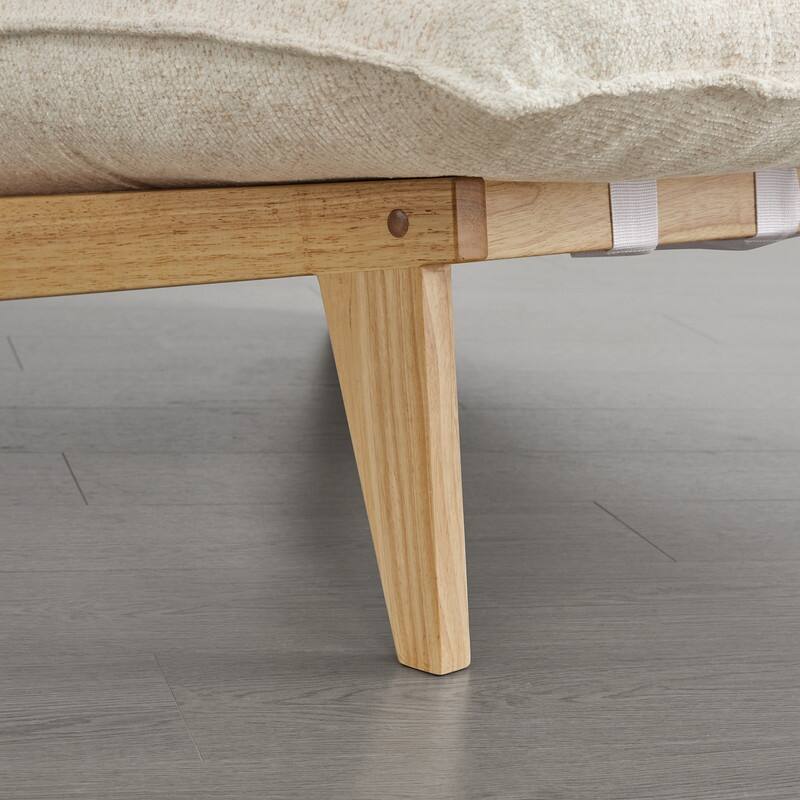 Spruce & Spring Oversized Lounge Accent Chair with Plush Cushions and Solid Wood Frame