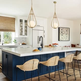 Dilana 1-Light Modern Rattan Kitchen Pendant Light - 11 In.Wide