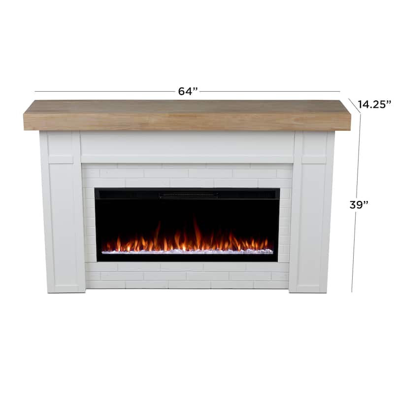 Cravenhall 64" Smart Landscape Electric Fireplace by Real Flame