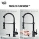 preview thumbnail 99 of 122, VIGO Edison 19" H Single Handle Pull-Down Sprayer Kitchen Faucet Set with Touchless Sensor