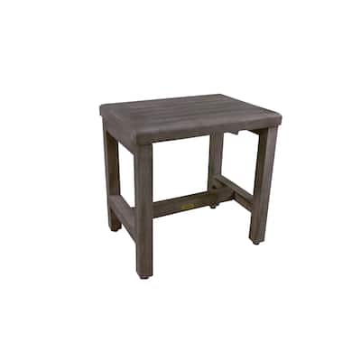 CoastalVogue Eleganto 18in Wide ShowerBench in a Gray Finish