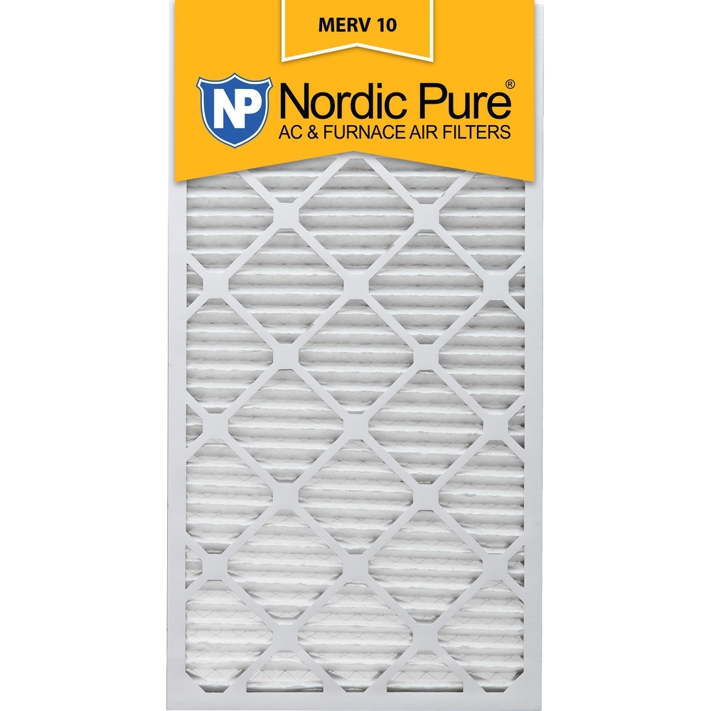 Nordic Pure 14x30x1 Pleated MERV 10 AC Furnace Air Filters Qty 6