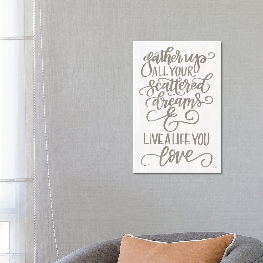 iCanvas "Live A Life You Love" by Jaxn Blvd. Canvas Print