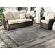 preview thumbnail 2 of 2, SAFAVIEH Courtyard Obdulia Casual Rug 5'1" x 7'6" - Black/Beige - Rectangle