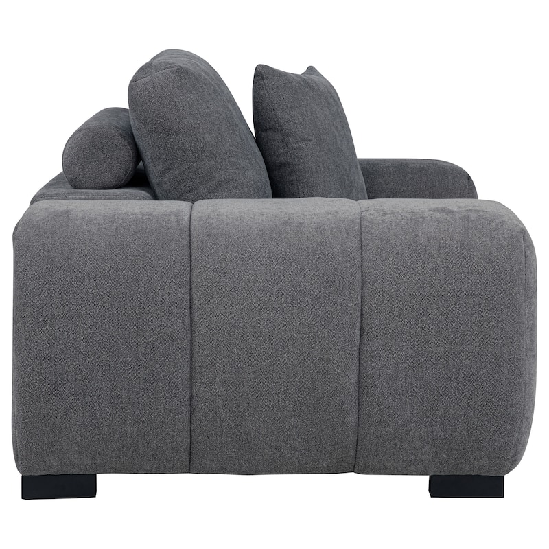 Octavia Upholstered Track Arm Accent Chair - 54.75" x 41"x 35.5"
